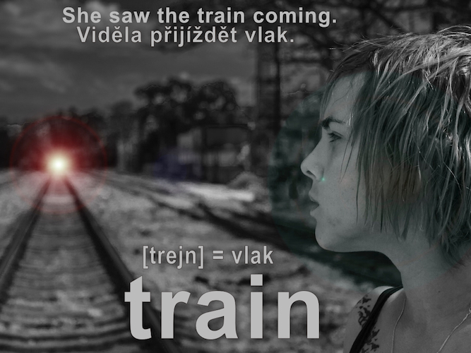 anglické slovíčko train, vlak